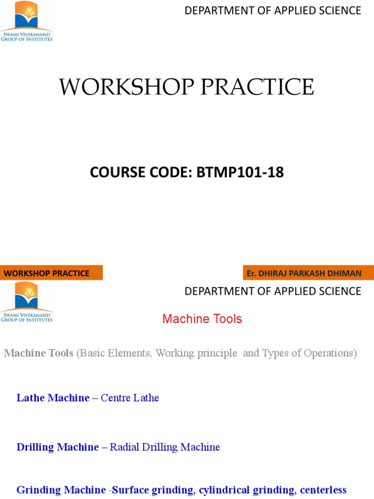 Machine Tools and Lathe Operations Guide | PDF | Grinding (Abrasive ...