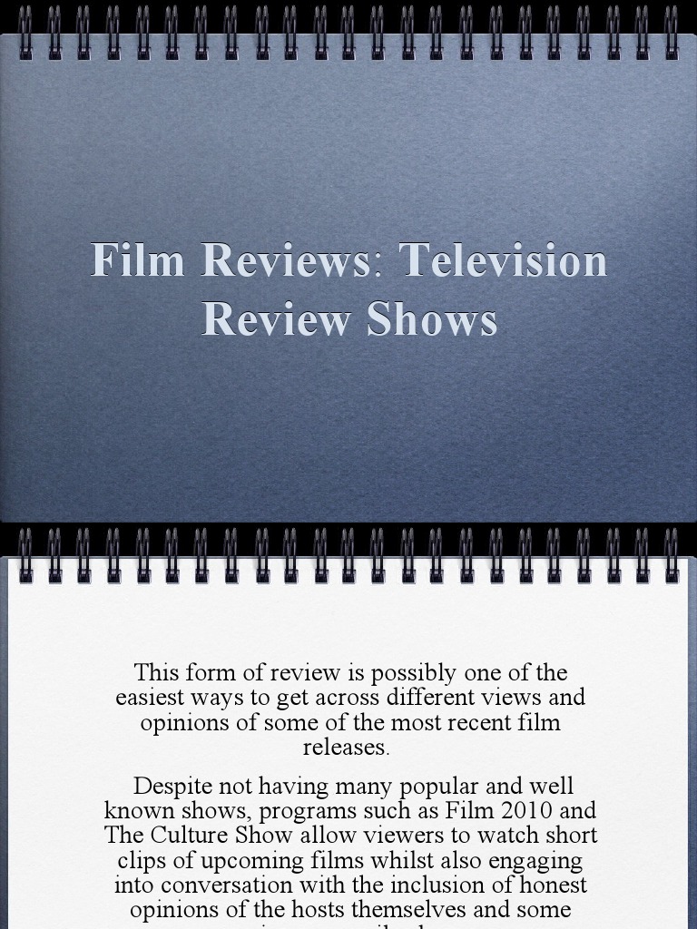 TV Film Review Shows Overview | PDF | Communication