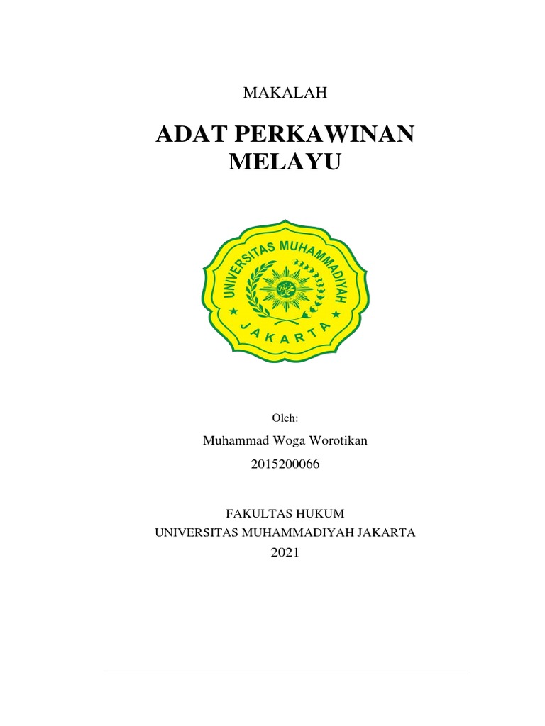 Makalah Perkawinan Hukum Adat Pdf Karier Perkembangan