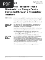 Bluetooth Low Energy Device: Using The MT8852B To Test A Controlled Through A Proprietary Interface