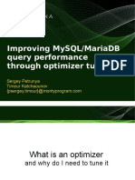 Improving MySQL query performance through optimizer tuning