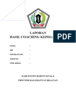 Contoh Laporan Coaching