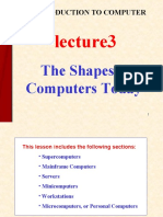 The Shapes of Computers Today: Introduction To Computer