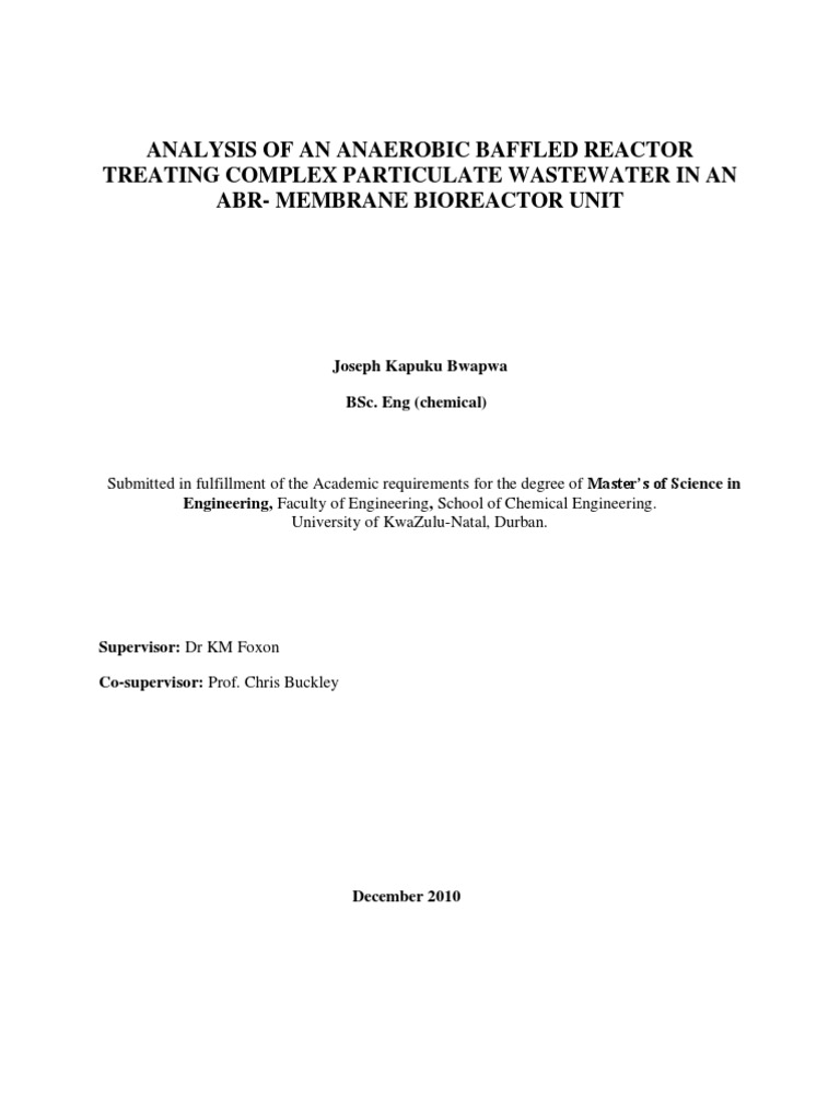 phd thesis on wastewater treatment
