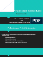 Pertemuan Ke-1 Sejarah Dan Perkembangan Farmasi Klinis