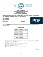 School of Engineering Department of Mechanical Engineering