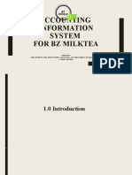 Accounting Information System For BZ Milktea