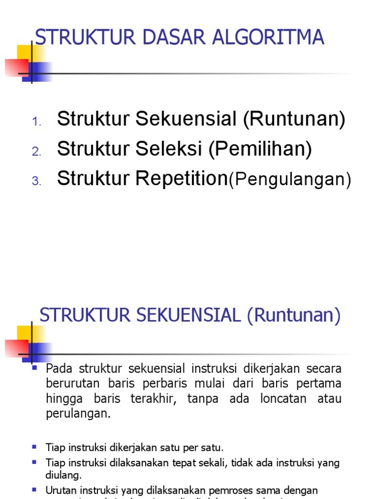 Struktur Dasar Algoritma | PDF