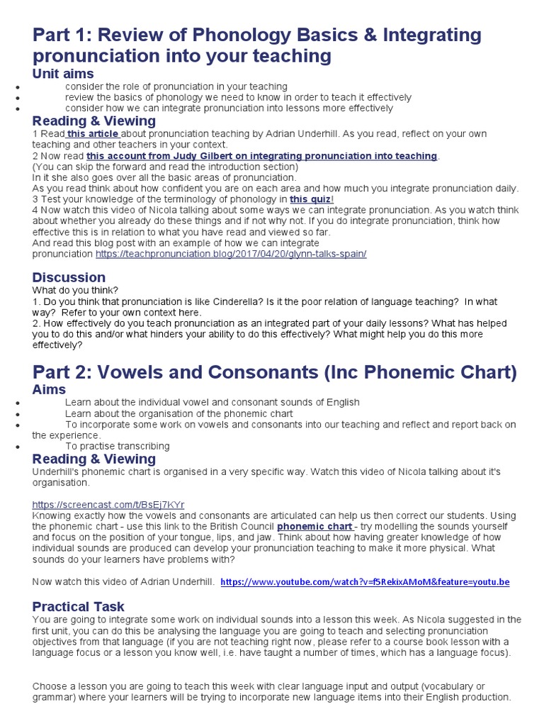 Teaching Pronunciation Ideas | PDF | Phoneme | Speech