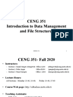 CENG351: Introduction to Data Management and File Structures