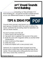 Your Free Printable CVC Word Building Mat Set