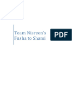 Fusha to Shami Translation Guide