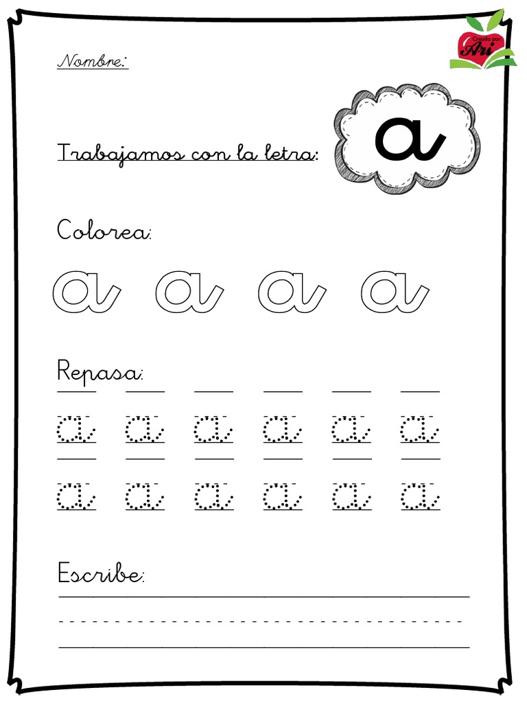 Trabajar El ABC Letra Cursiva | PDF, image size:768x1024