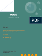 Metals: Properties and Reactivity