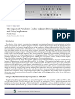 The Impacts of Population Decline in Japan: Demographic Prospects and Policy Implications