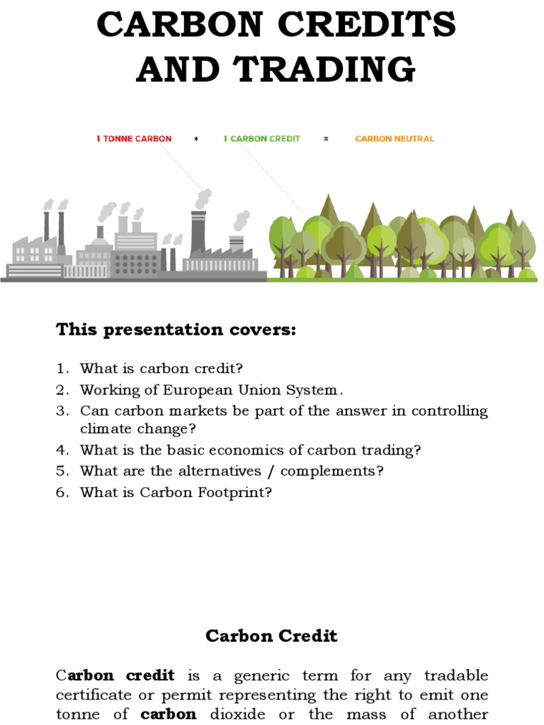 Carbon Trading: Pros and Cons Explained | PDF | Emissions Trading ...