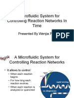 A Microfluidic System For Controlling Reaction Networks in Time