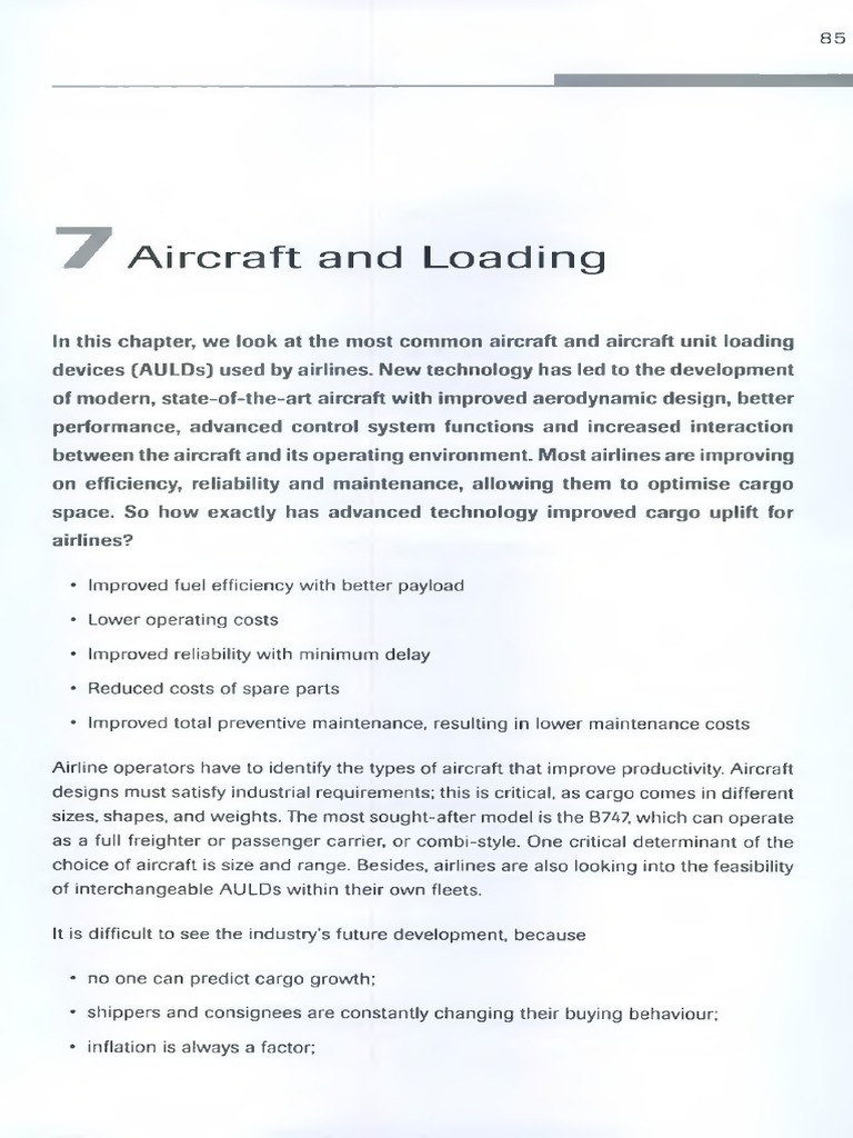 03 - Airplane and ULD-85-112 | PDF | Cargo | Aerospace