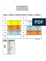 Jadual Kuliah 1 Julai 2020-14 Ogos 2020 - Group A