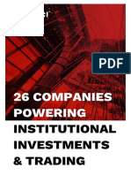 26 Companies Powering: Institutional Investments & Trading