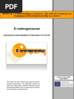 E-Entrepreneur: MODULE 1: Understanding E-Commerce. The Role of E-Commerce in Changing Youth Entrepreneurship As A Career