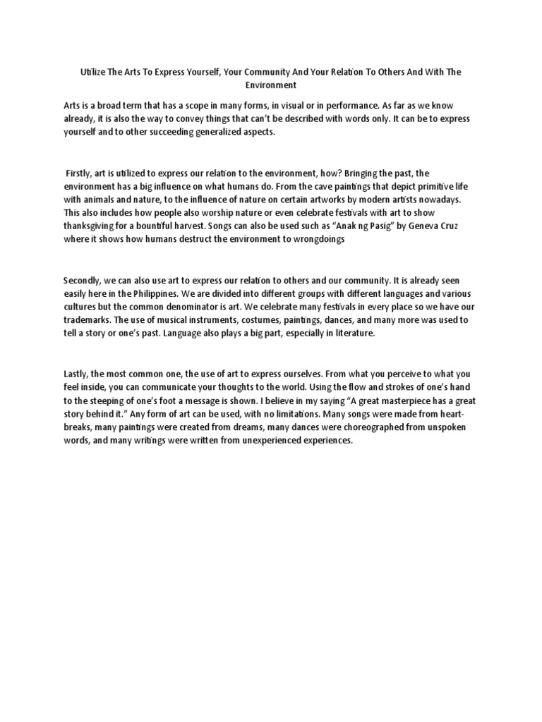 Expressing Identity Through Art | PDF