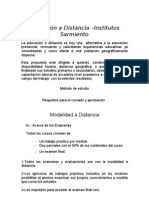 Educacin A Distancia Contrato de Servicios