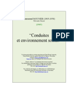 Conduites Et Environnement Soc