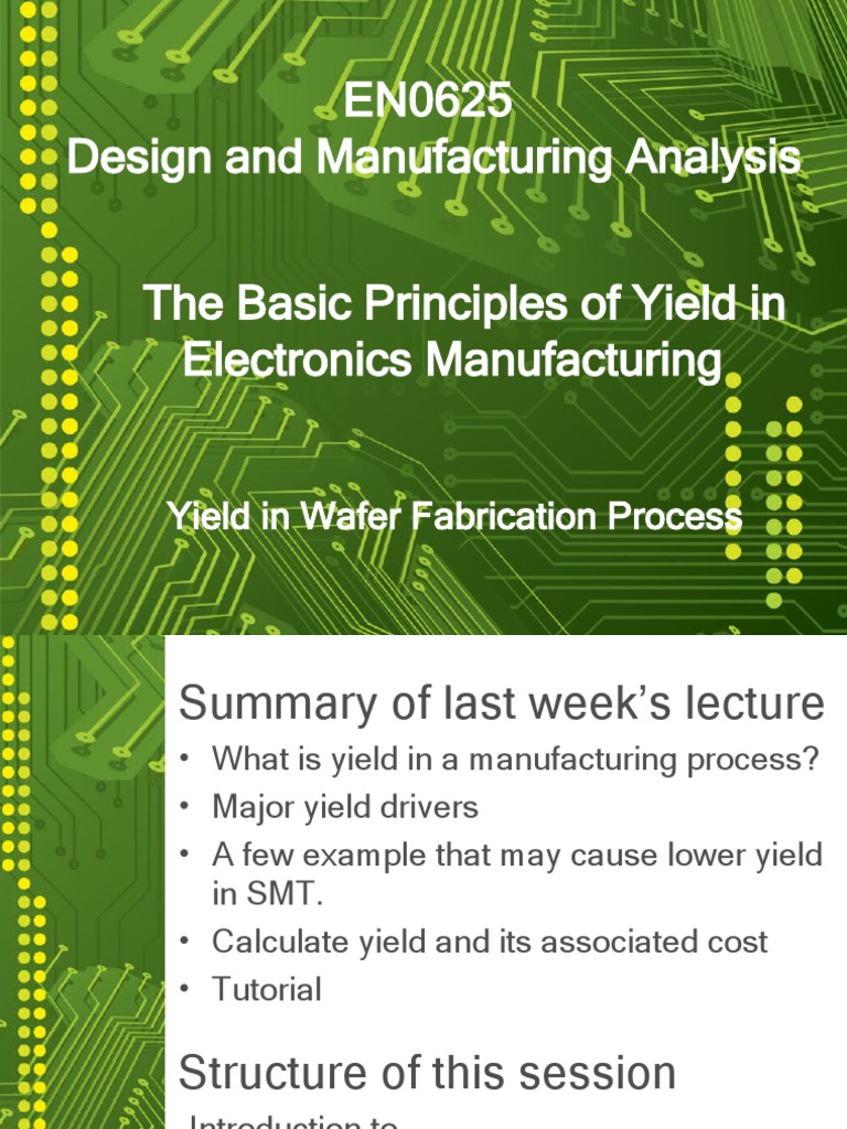 T2.Wafer Yield STD | PDF | Semiconductor Device Fabrication | Wafer ...