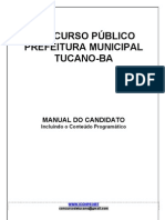 CONCURSO PÚBLICO PREFEITURA MUNICIPAL DE TUCANO-BA