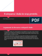 Extirparea Vitala in Scop Protetic