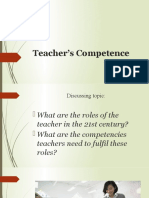 Teacher's Competence: Dr. GUTU Adela