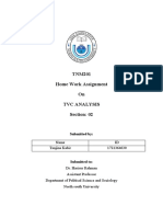 TNM201 Home Work Assignment On TVC Analysis Section: 02