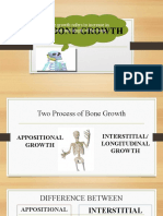 Bone Growth: Bone Growth Refers To Increase in Diameter and Length of The Bone.