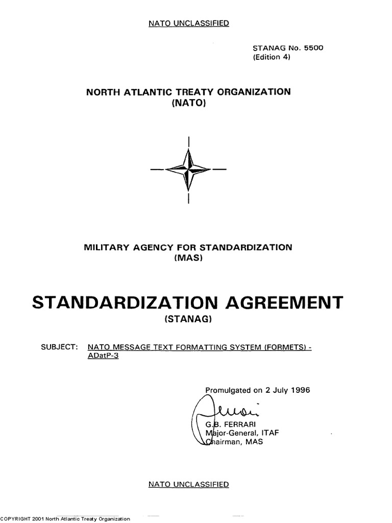 ADATP-3 (Message Text Formatting) | PDF