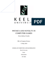 Oisin A. Conolly - Physics and Novelty in Computer Games