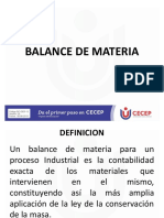 Balance de Materia