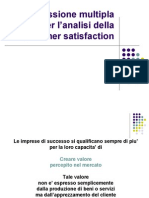 La Regressione Multipla Per L'analisi Della Customer Satisfaction