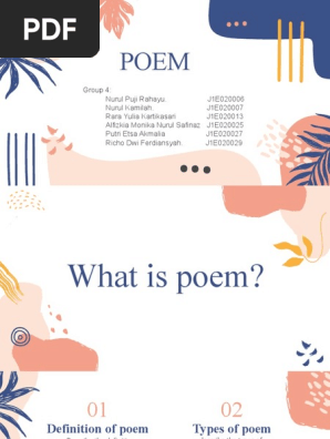 Group 4 Poem Literature