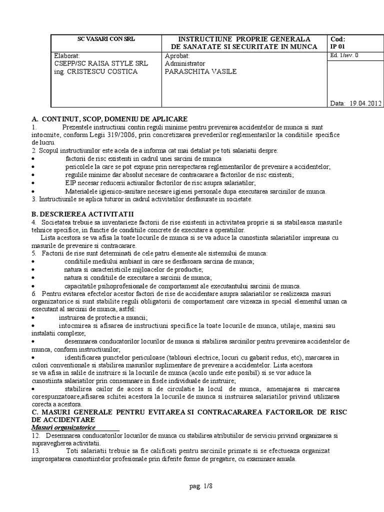 IP 01 Generale | PDF