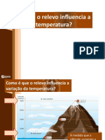 Influência Do Relevo Na Temperatura