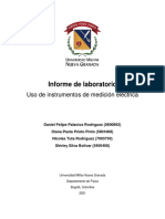 Informe 2. Uso de Instrumentos de Medición Eléctrica. Grupo 4.