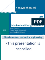 ME 101 Introduction To Mechanical Engineering