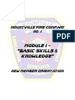 Module I - "Basic Skills & Knowledge": Mountville Fire Company No. 1