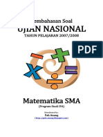 Pembahasan Soal UN Matematika SMA Program Studi IPA 2008 (1)