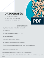 PP. ORTOGRAFÍA. 1. Introducción. 2. Faltas de Ortografía