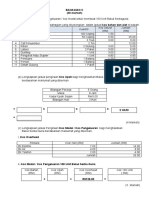 Bil Bahan Kuantiti Kos Seunit (RM) Jumlah (RM) : Bahagian C (30 Markah)