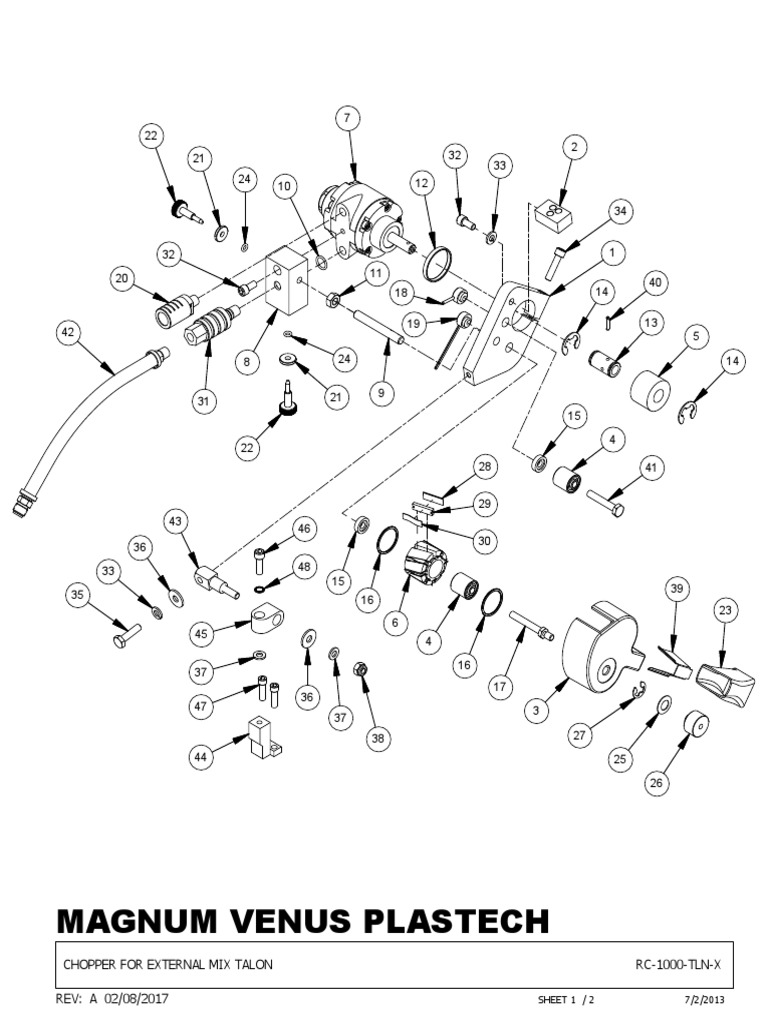 Magnum Venus Plastech Chopper For External Mix Talon RC1000TLNX A