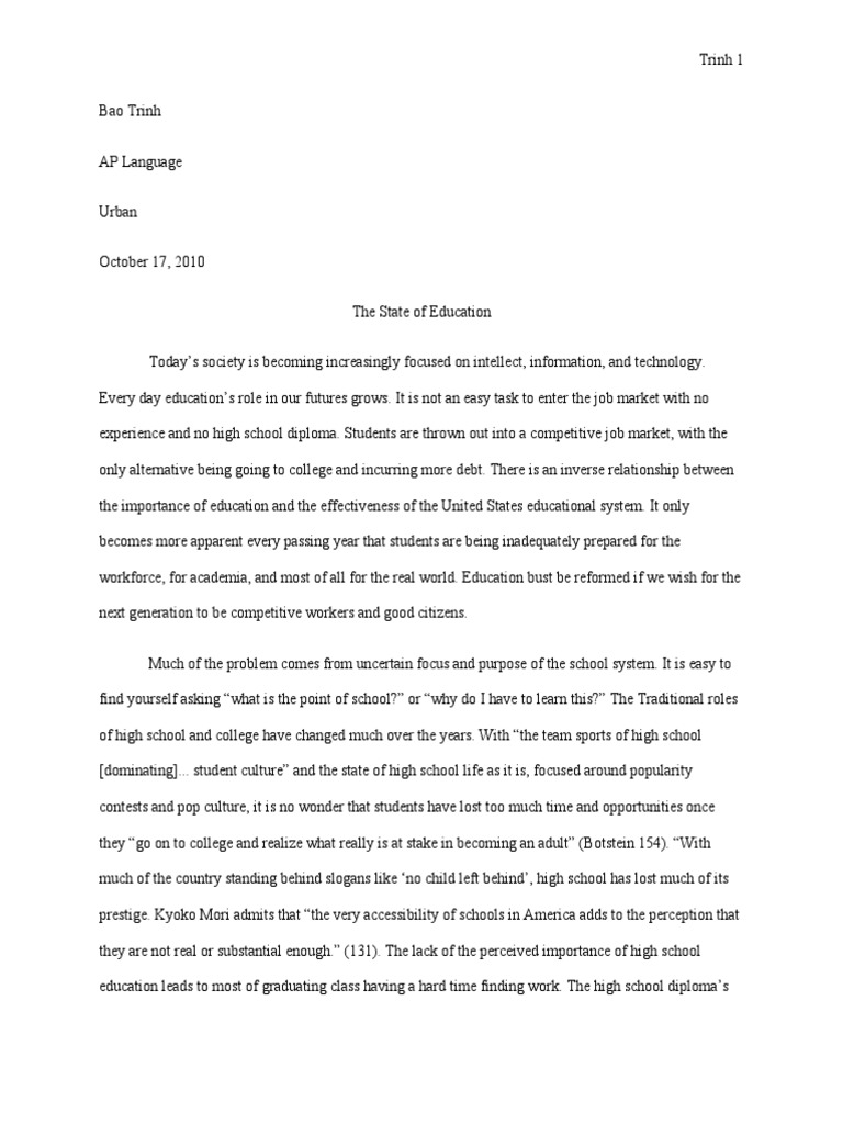 Ap lang synthesis essay example 2019 image