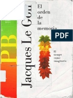 Jacques Le Goff - El orden de la memoria - El tiempo como imaginario (Editorial Paidós Básica 051, 1991)